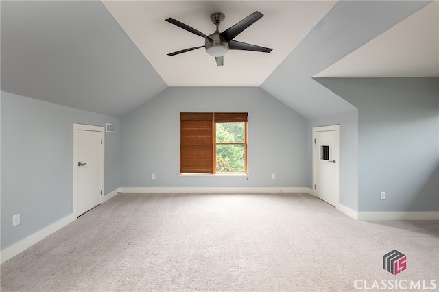 497 W Rutherford St, Athens, GA 30606 - bonus room featuring a ceiling fan, light carpet, and lofted ceiling