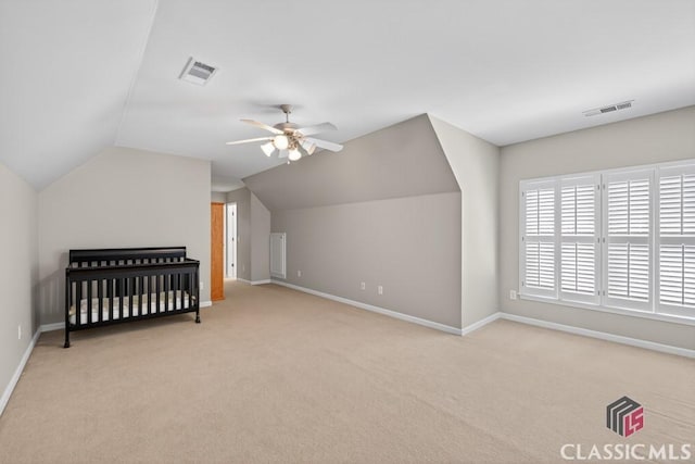 1232 Everton Pl, Cumming, GA 30041 - bonus room featuring carpet floors, vaulted ceiling, and ceiling fan