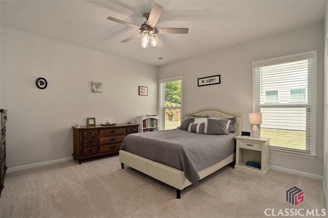 1260 Starboard Way, Greensboro, GA 30642 - bedroom featuring light colored carpet and ceiling fan