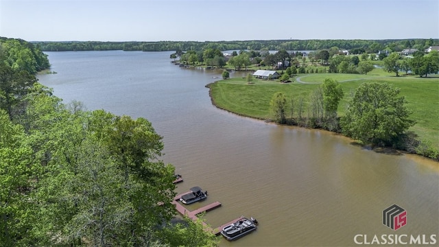 1260 Starboard Way, Greensboro, GA 30642 - drone / aerial view of a nearby body of water