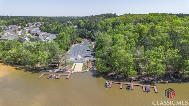 1260 Starboard Way, Greensboro, GA 30642 - aerial view of a forest and a nearby body of water