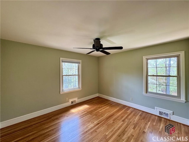 270 Riverhill Dr, Athens, GA 30606 - empty room featuring light wood-type flooring and ceiling fan