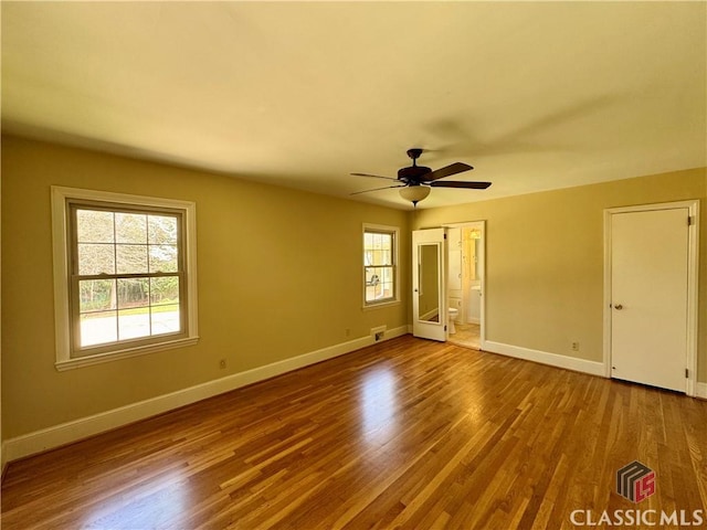 270 Riverhill Dr, Athens, GA 30606 - spare room with wood finished floors and ceiling fan