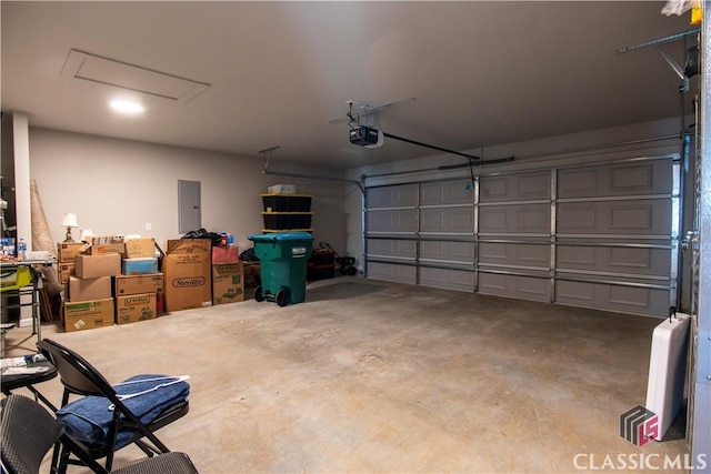 11 Rachel, Hartwell, GA 30643 - garage with electric panel and a garage door opener