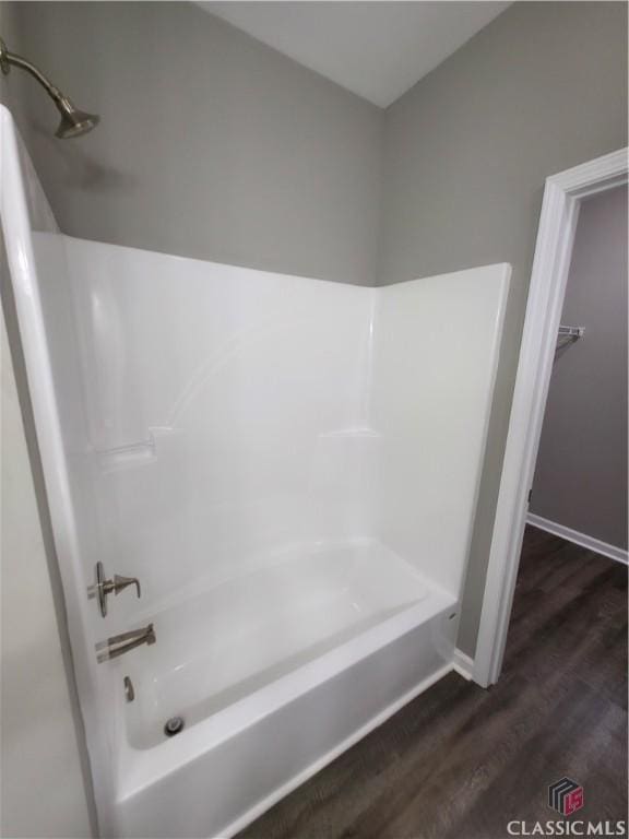 366 Washington Dr, Athens, GA 30601 - bathroom featuring wood finished floors and bathing tub / shower combination