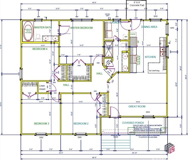 366 Washington Dr, Athens, GA 30601 - view of floor plan / room layout
