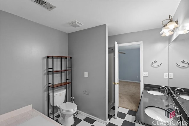 255 Twin Creek Shrs, Athens, GA 30605 - bathroom featuring tile patterned floors, double vanity, and a shower