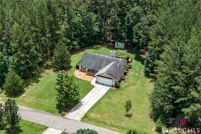 94 Pinewood Cir, Colbert, GA 30628 - view of subject property featuring a forest