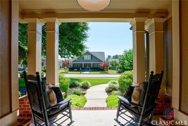 1640 Madison Ct, Bogart, GA 30622 - view of covered porch