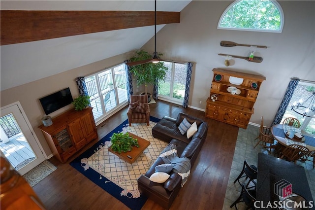 2061 Sugar Creek Trl, Buckhead, GA 30625 - living area featuring healthy amount of natural light and wood finished floors