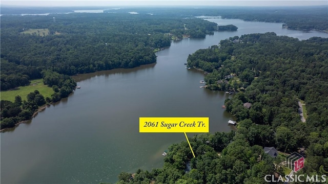 2061 Sugar Creek Trl, Buckhead, GA 30625 - drone / aerial view of a forest and a large body of water