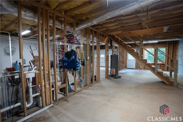 2061 Sugar Creek Trl, Buckhead, GA 30625 - below grade area featuring water heater and stairway