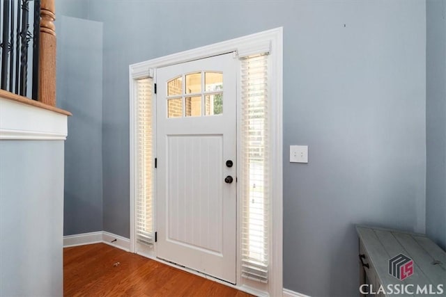 232 Township Ln, Athens, GA 30606 - entryway with wood finished floors and baseboards