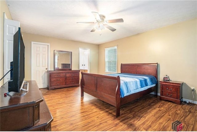256 Frederick Dr, Athens, GA 30607 - bedroom with wood finished floors and ceiling fan