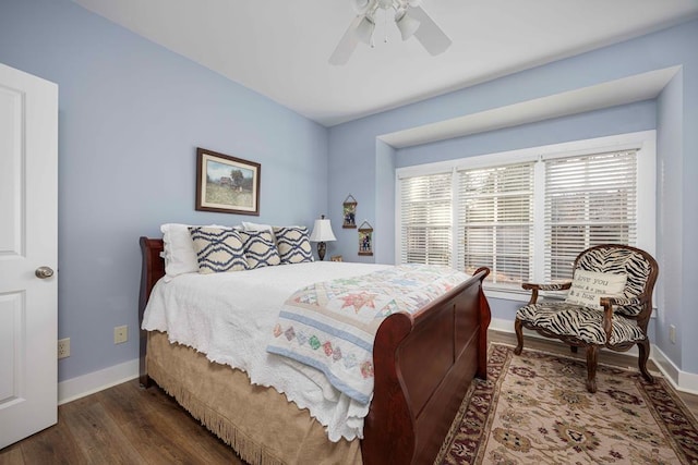 316 Birch Ln, Pine Mountain, GA 31822 - bedroom with multiple windows, baseboards, and dark wood-type flooring