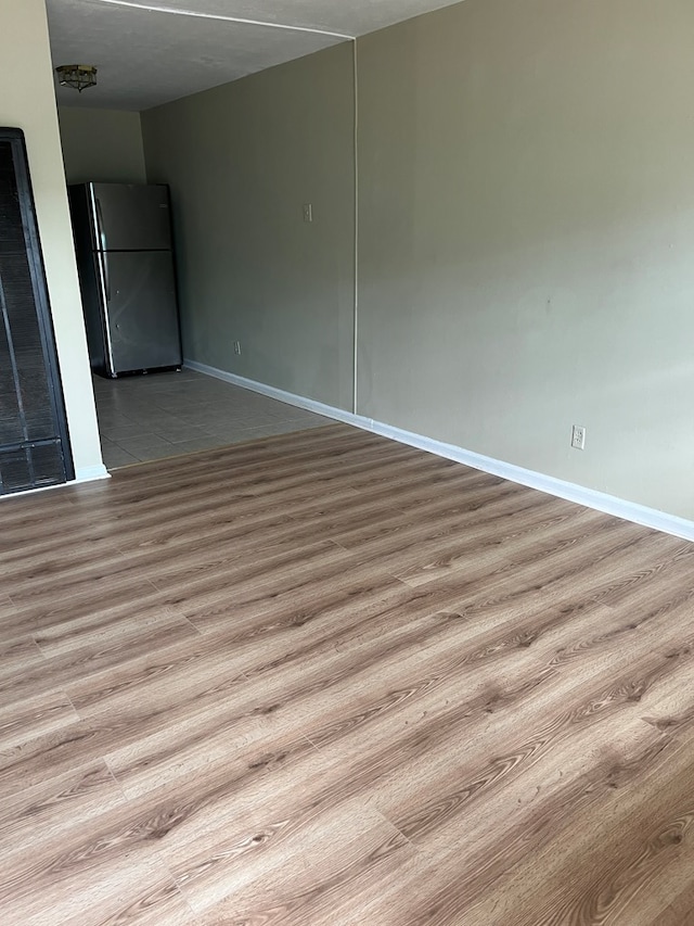 empty room featuring light hardwood / wood-style flooring