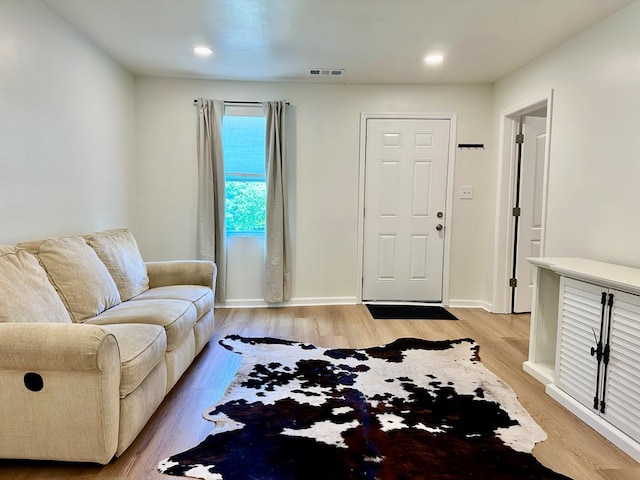 6231 Lynridge Ave, Columbus, GA 31909 - living room with light wood-type flooring, recessed lighting, and baseboards
