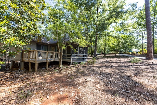 2231 Holly Ln, Pine Mountain, GA 31822 - view of yard with a deck and a sunroom
