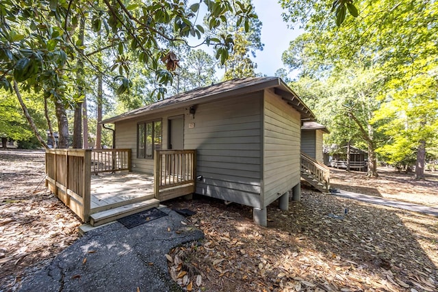 2231 Holly Ln, Pine Mountain, GA 31822 - view of side of property with a wooden deck