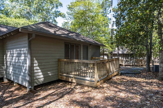 2231 Holly Ln, Pine Mountain, GA 31822 - rear view of property featuring roof with shingles and a wooden deck