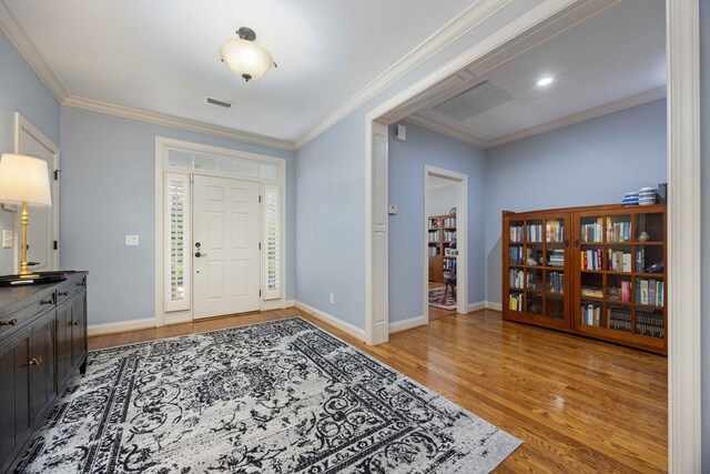 4730 Turnberry Ln Unit 15, Columbus, GA 31909 - foyer entrance with light wood-style floors and ornamental molding