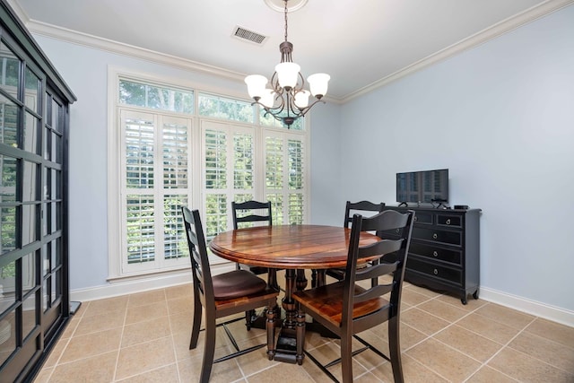 4730 Turnberry Ln Unit 15, Columbus, GA 31909 - dining area with a chandelier and ornamental molding