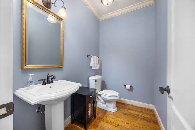 4730 Turnberry Ln Unit 15, Columbus, GA 31909 - half bathroom featuring wood finished floors and crown molding