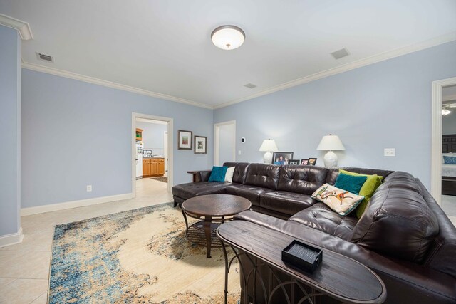 4730 Turnberry Ln Unit 15, Columbus, GA 31909 - living area with light tile patterned floors and crown molding