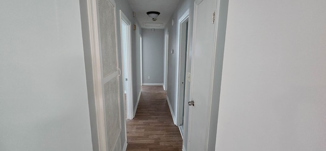1526 Barcelona Dr, Columbus, GA 31907 - hall featuring baseboards and dark wood-style floors