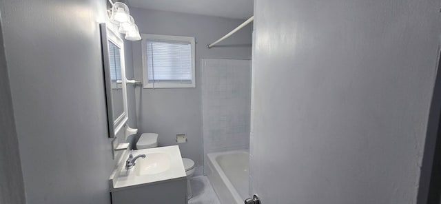1526 Barcelona Dr, Columbus, GA 31907 - full bathroom featuring toilet, vanity, and bathing tub / shower combination