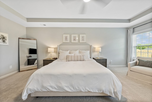 2013 Hereford Ln, Columbus, GA 31904 - bedroom featuring carpet floors, baseboards, and a tray ceiling