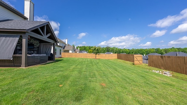 2013 Hereford Ln, Columbus, GA 31904 - view of yard featuring an outdoor hangout area