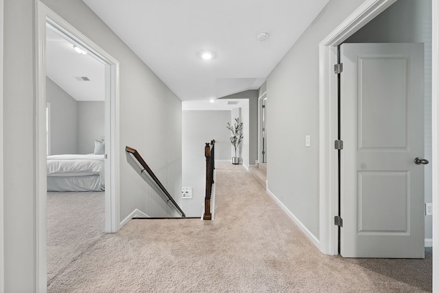 2013 Hereford Ln, Columbus, GA 31904 - corridor featuring an upstairs landing, carpet, and baseboards