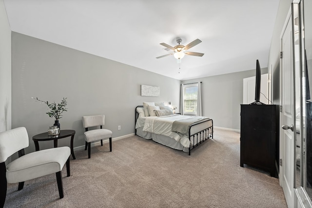 2013 Hereford Ln, Columbus, GA 31904 - bedroom with light colored carpet and a ceiling fan