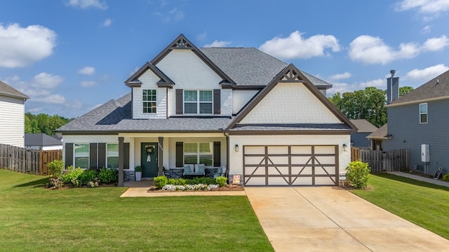 2013 Hereford Ln, Columbus, GA 31904 - craftsman inspired home with a porch, a shingled roof, concrete driveway, brick siding, and an attached garage