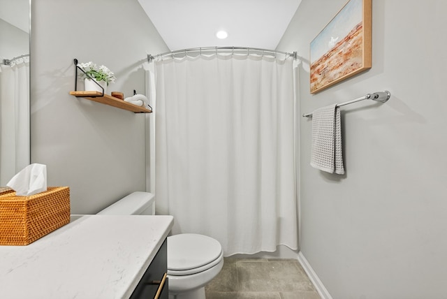 2013 Hereford Ln, Columbus, GA 31904 - bathroom featuring vanity, a shower with curtain, and recessed lighting