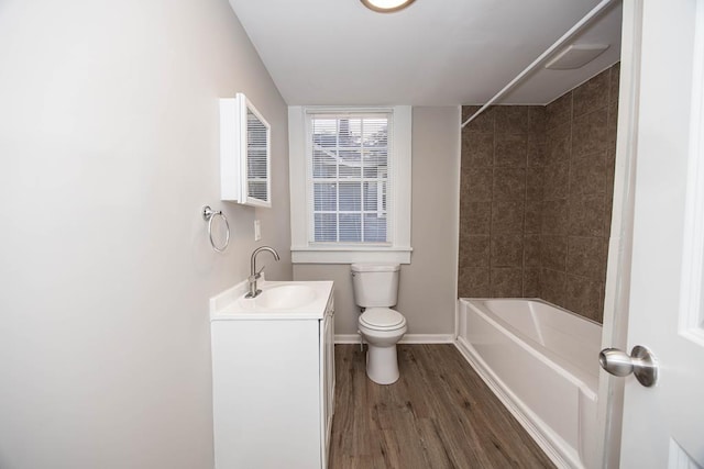 7 Magnolia St, Columbus, GA 31904 - bathroom with vanity, wood finished floors, and shower / tub combination