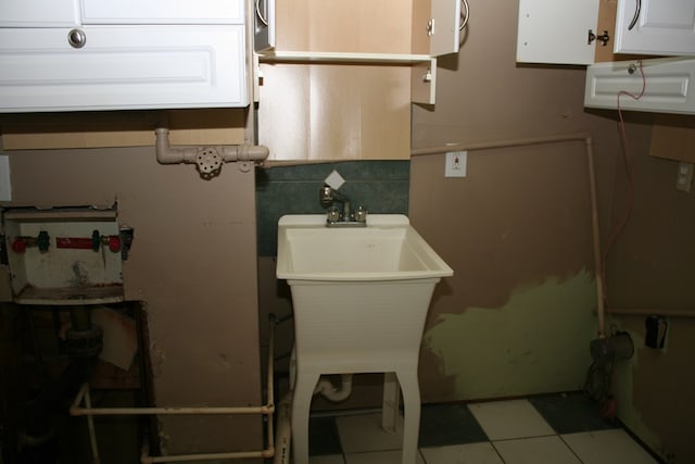 interior space with sink