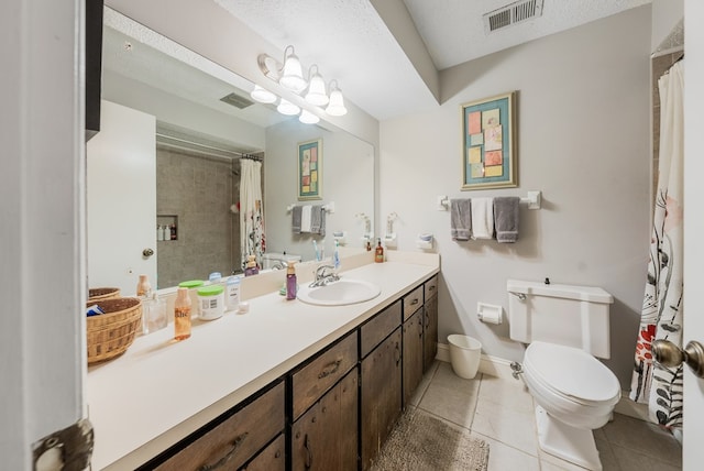 438 Newport Pl, Columbus, GA 31904 - full bathroom featuring tile patterned flooring, toilet, vanity, and curtained shower