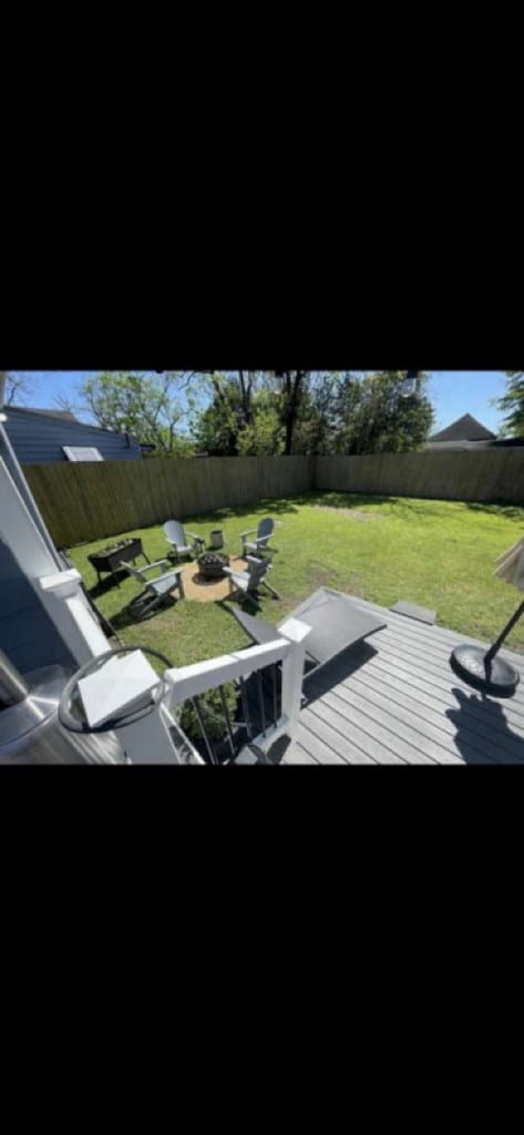 1314 Talbotton Rd, Columbus, GA 31901 - wooden terrace with a fenced backyard