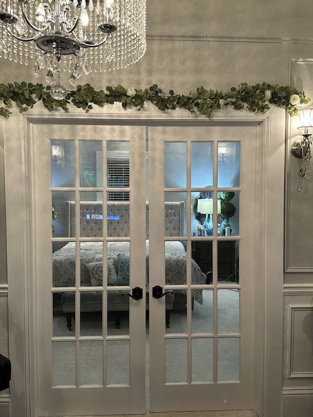1314 Talbotton Rd, Columbus, GA 31901 - detailed view of a chandelier and french doors