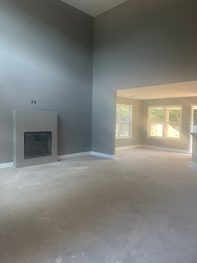 view of unfurnished living room