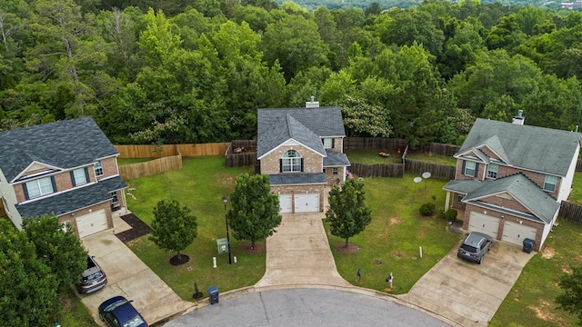 918 Dawkins Ct, Phenix City, AL 36869 - view from above of property featuring a heavily wooded area