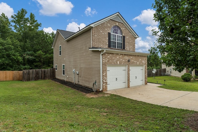918 Dawkins Ct, Phenix City, AL 36869 - view of property exterior featuring a garage, brick siding, and concrete driveway