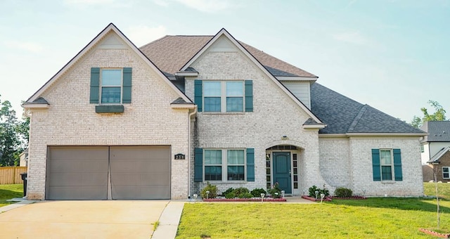 239 Clearbrook Ln, Columbus, GA 31904 - view of front of house featuring an attached garage, brick siding, driveway, and a shingled roof