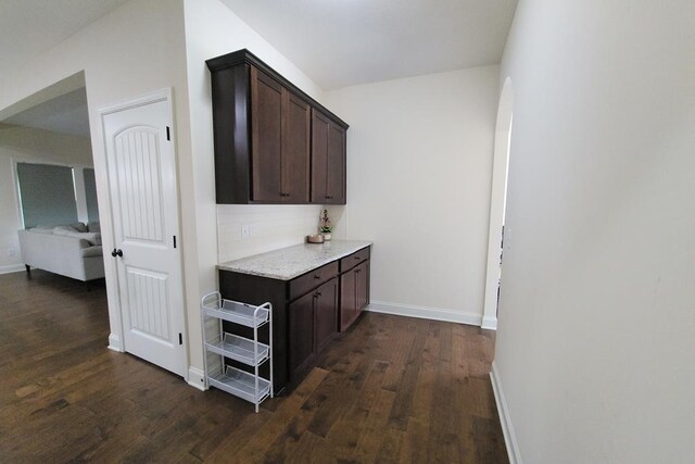 239 Clearbrook Ln, Columbus, GA 31904 - bar featuring dark wood finished floors and baseboards