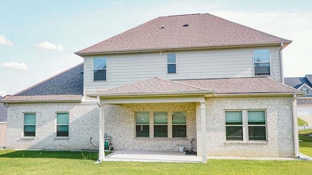 239 Clearbrook Ln, Columbus, GA 31904 - back of house with a patio, brick siding, and a yard