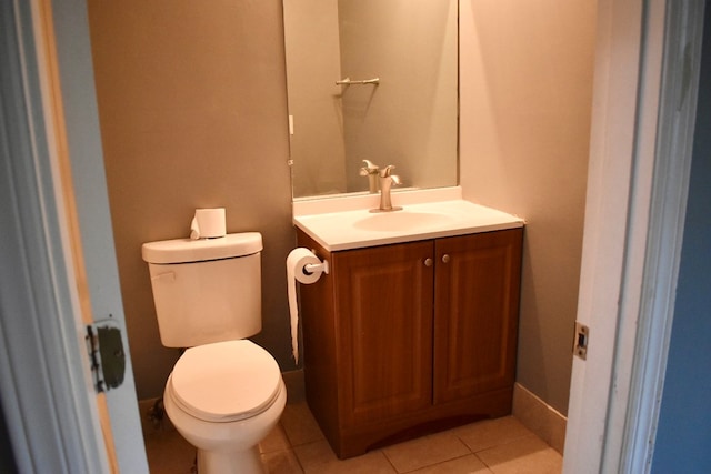 5045 Old Post Rd, Columbus, GA 31909 - half bath with vanity and tile patterned flooring