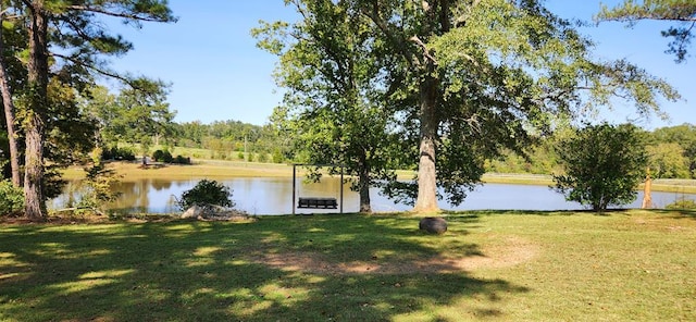 view of water feature