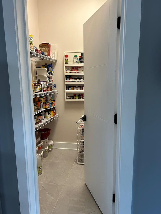 view of pantry